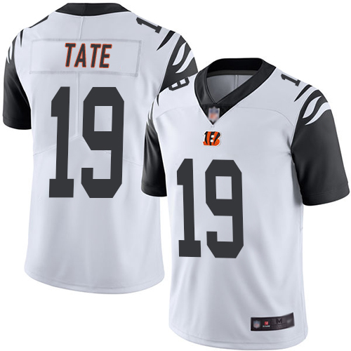 Cincinnati Bengals Limited White Men Auden Tate Jersey NFL Footballl #19 Rush Vapor Untouchable